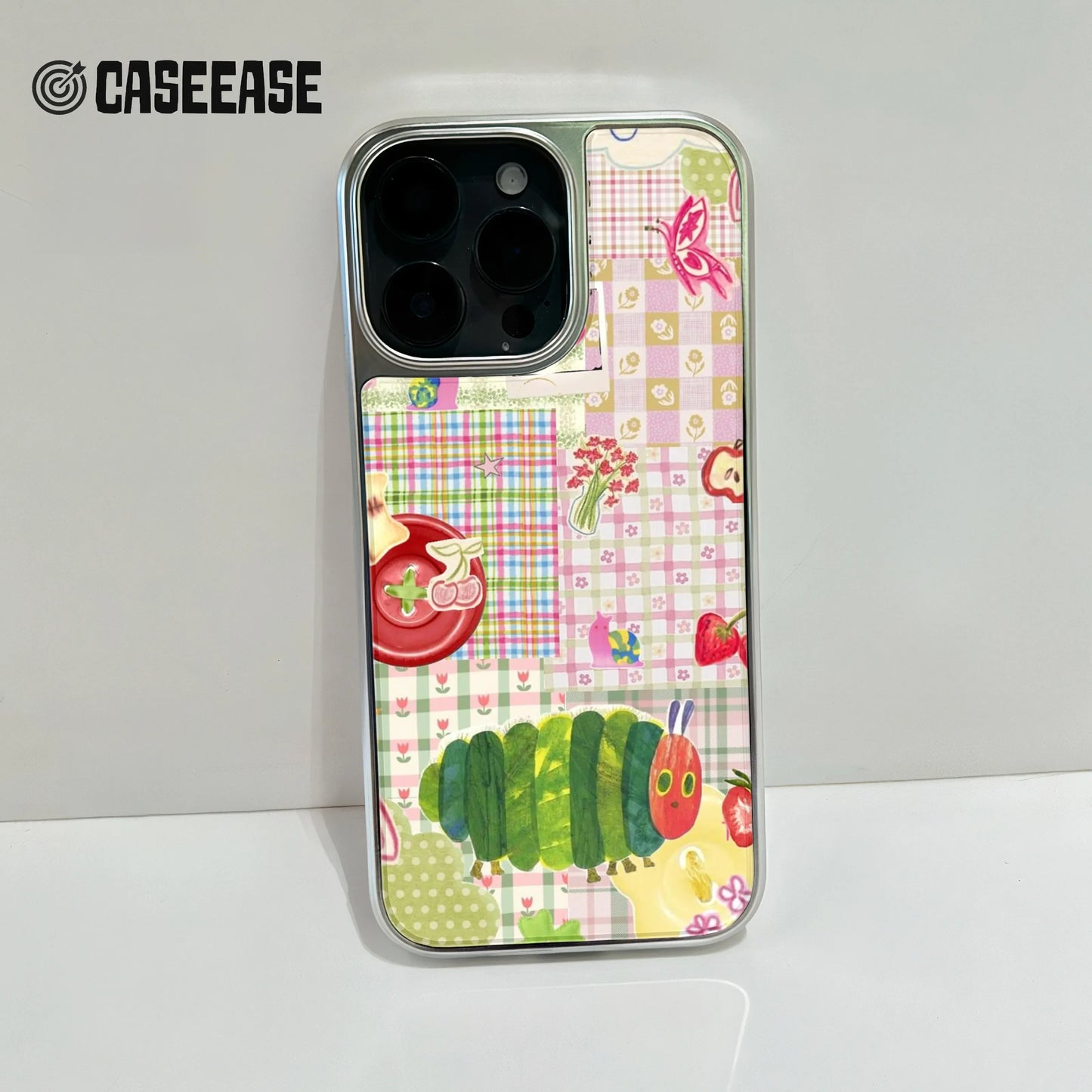 Holographic Chrome Hungry Caterpillar Phone Case - Kids & Nature Inspired