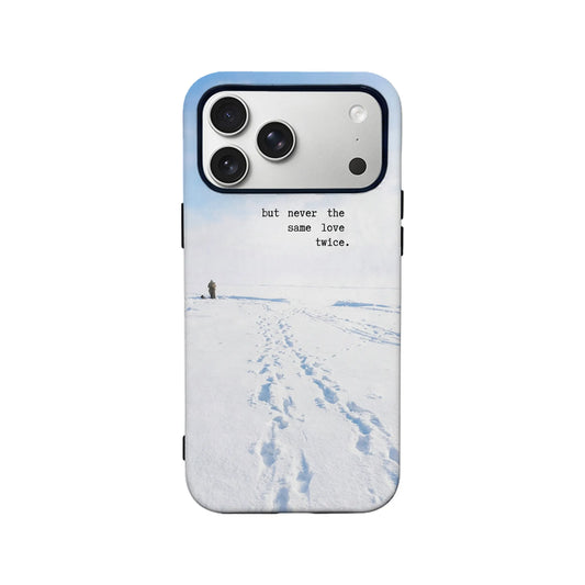 Snowy Text Text Art IPhone Phone Case - Premium Protective Phone Case - View 2