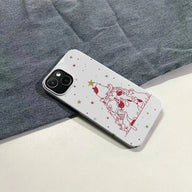 Funda para teléfono con diseño de árbol navideño para gatos 