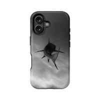 Funda para teléfono Shark Dance: Elegancia minimalista y oceánica 