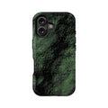 Funda para teléfono con diseño topográfico verde: diseño de contorno inspirado en la naturaleza 