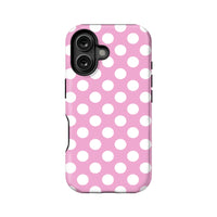 Polka Dot Pink Phone Case for Stylish Protection