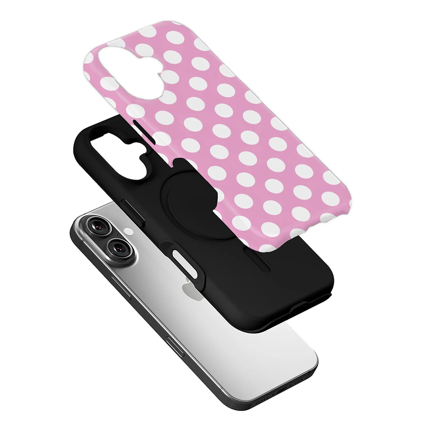 Polka Dot Pink Phone Case for Stylish Protection
