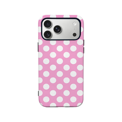 Polka Dot Pink Phone Case for Stylish Protection
