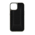 Holographic Chrome Phone Case for iPhone 15 Pro - 3D Grid Design
