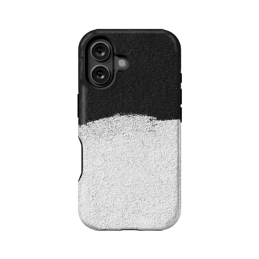Black & White Equilibrium Phone Case – Minimalist Design for All Models