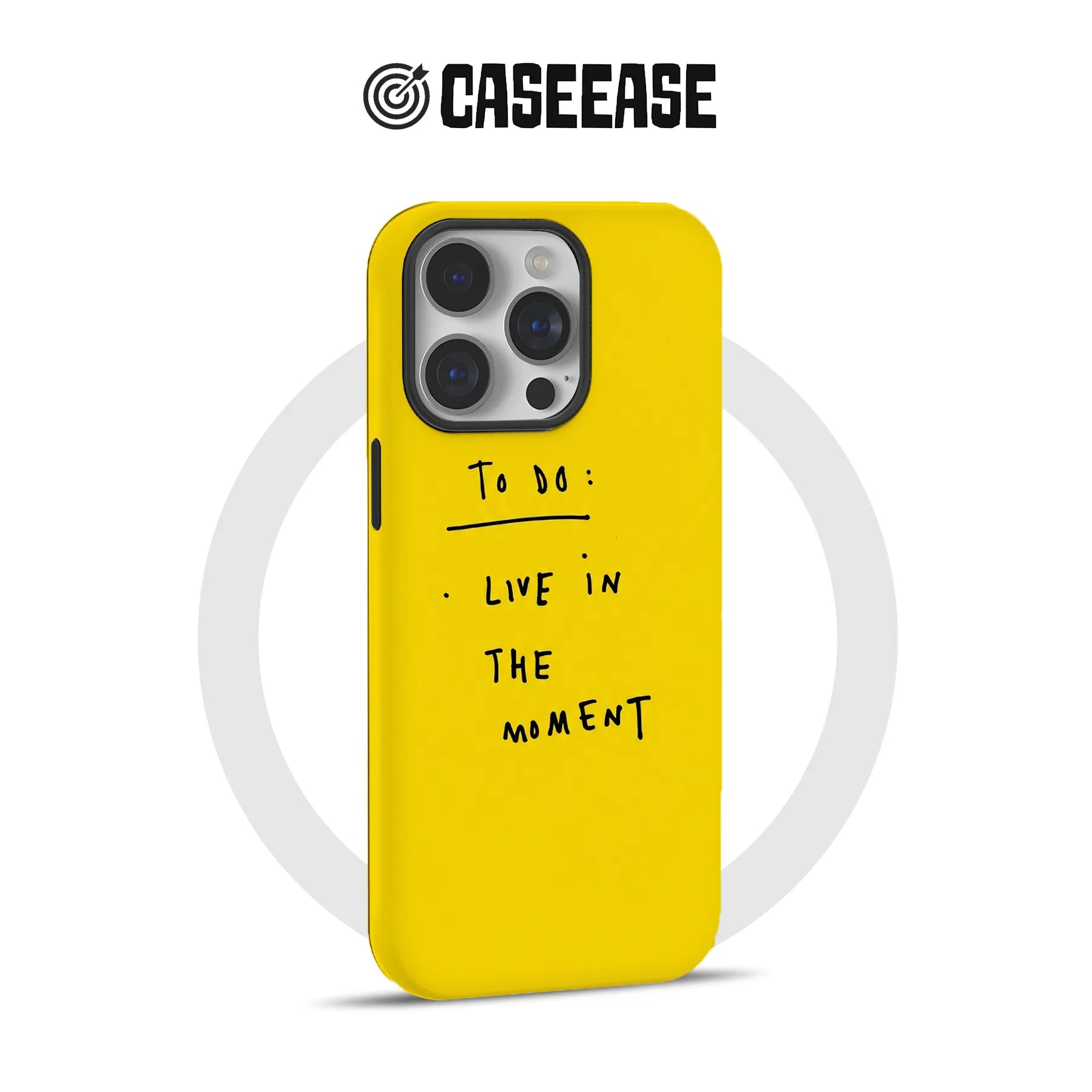 Live In The Moment Text Art IPhone Phone Case - Premium Protective Phone Case - View 4
