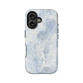 Funda de teléfono minimalista con textura – Diseño Blue Mist 