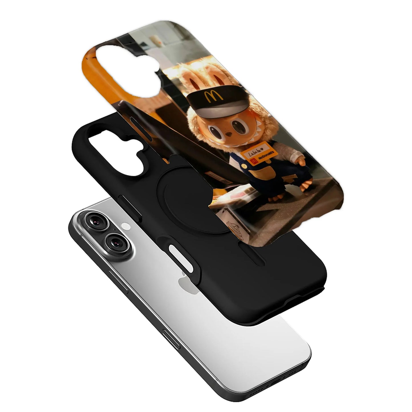 Adorable funda para teléfono Labubu de McDonald's