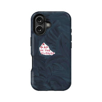 Funda para iPhone con texto artístico de nubes 