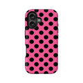 Bold Pink Polka Dot Phone Case