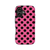 Bold Pink Polka Dot Phone Case