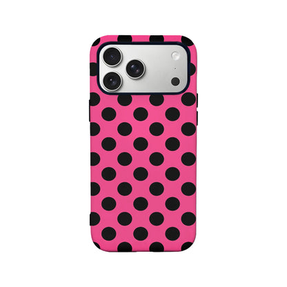Bold Pink Polka Dot Phone Case