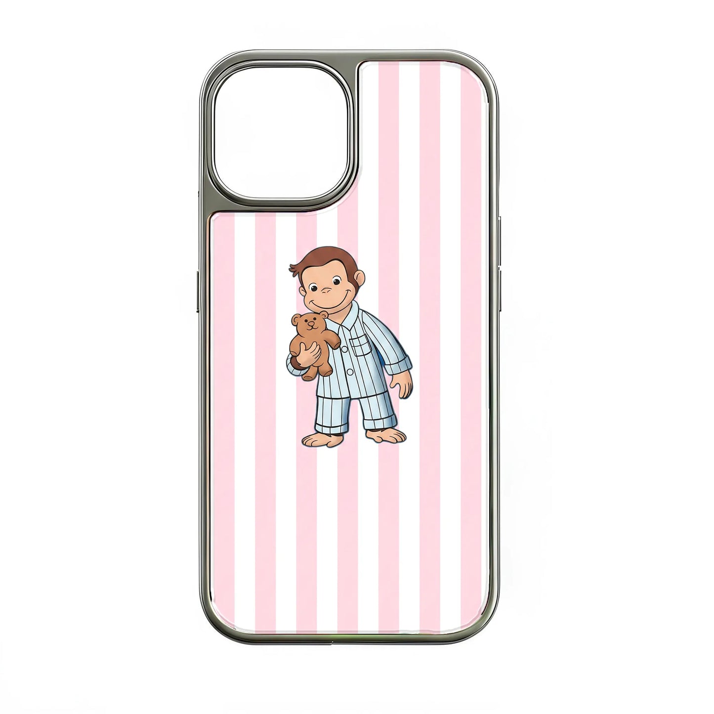 Holographic Chrome Curious Monkey Phone Case