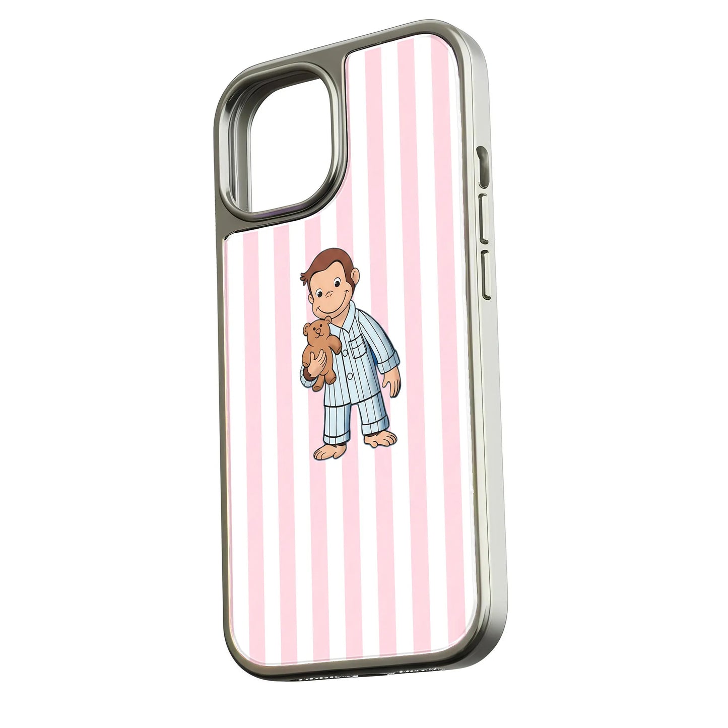 Holographic Chrome Curious Monkey Phone Case