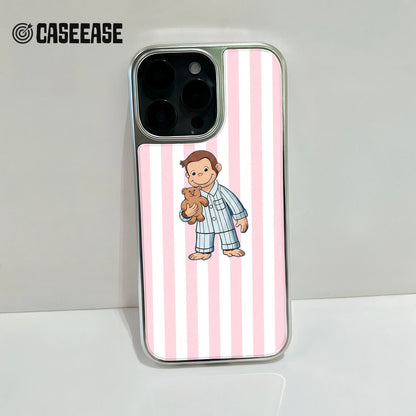 Holographic Chrome Curious Monkey Phone Case
