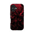 Funda para teléfono Dark Gothic 2025: Diseño artístico apocalíptico en rojo y negro 
