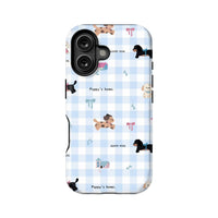 Plaid Teddy Bear Phone Case – Cute Baby-Themed Design