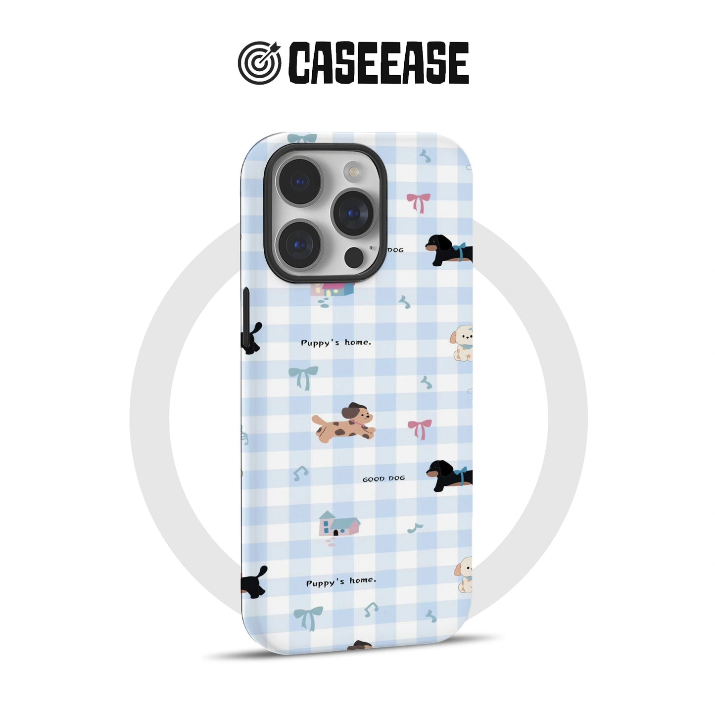 Plaid Teddy Bear Phone Case – Cute Baby-Themed Design