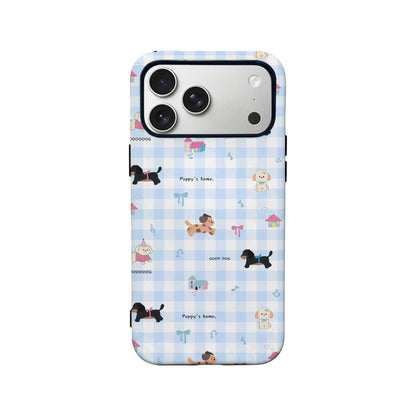 Plaid Teddy Bear Phone Case – Cute Baby-Themed Design