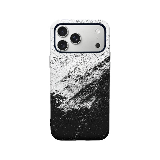 Abstract Black & White Phone Case - Minimalist Design
