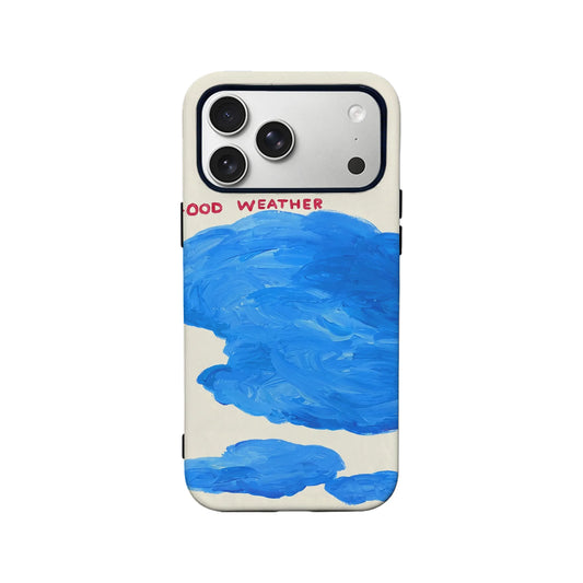 Good Weather Text Art IPhone Phone Case - Premium Protective Phone Case - View 2