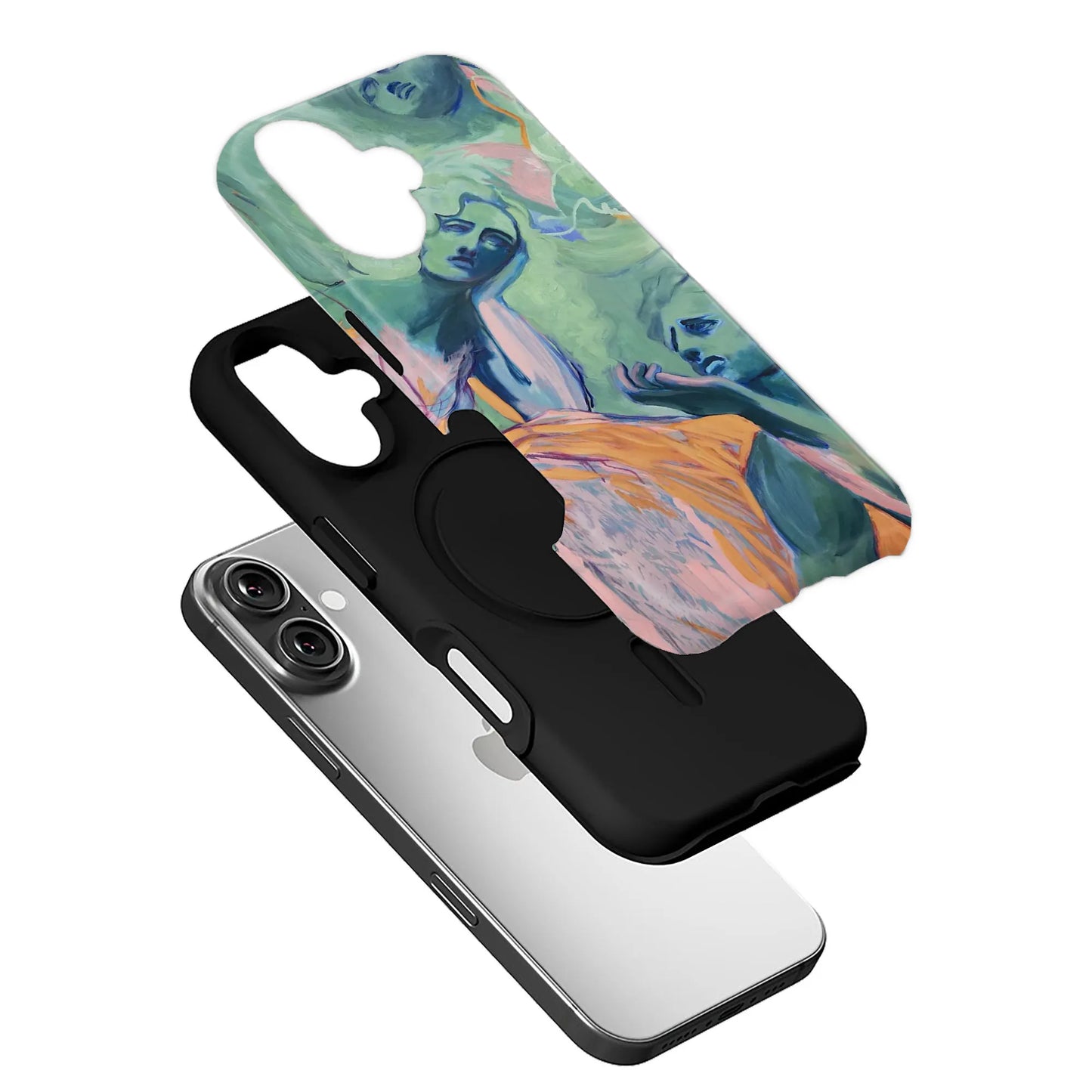 Funda de teléfono abstracta artística