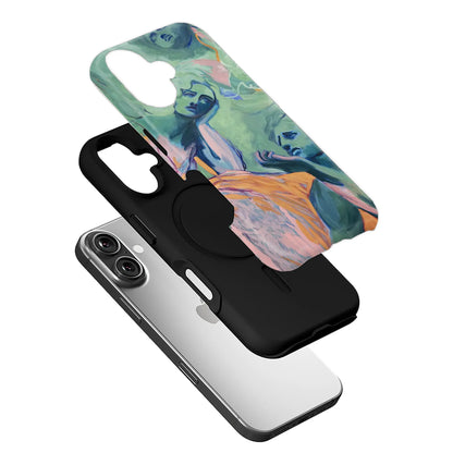 Funda de teléfono abstracta artística