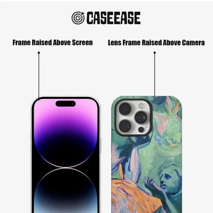 Funda de teléfono abstracta artística