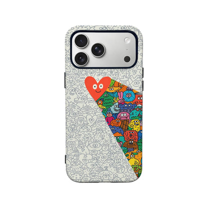 Heart Lighting Minimalist IPhone Phone Case - Premium Protective Phone Case - View 2