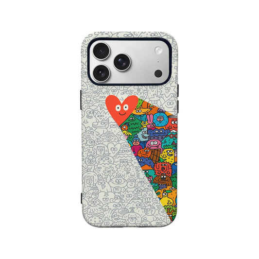 Heart Lighting Minimalist IPhone Phone Case - Premium Protective Phone Case - View 2