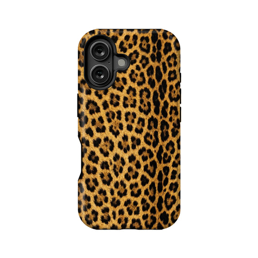 Luxurious Dark Brown Leopard iPhone Case – Sophisticated Style