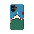Funda para teléfono Mountain Horizon: vibrante obra de arte de la naturaleza 