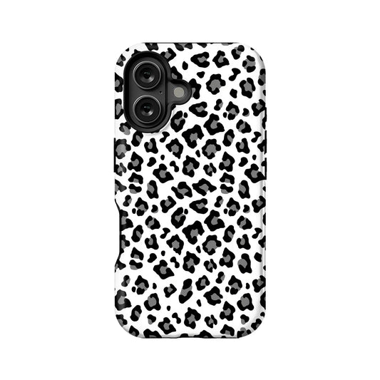 Modern Black & White Cheetah iPhone Case – Sleek Animal Print