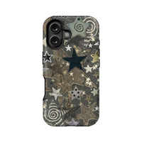 Funda artística para teléfono con diseño de noche estrellada