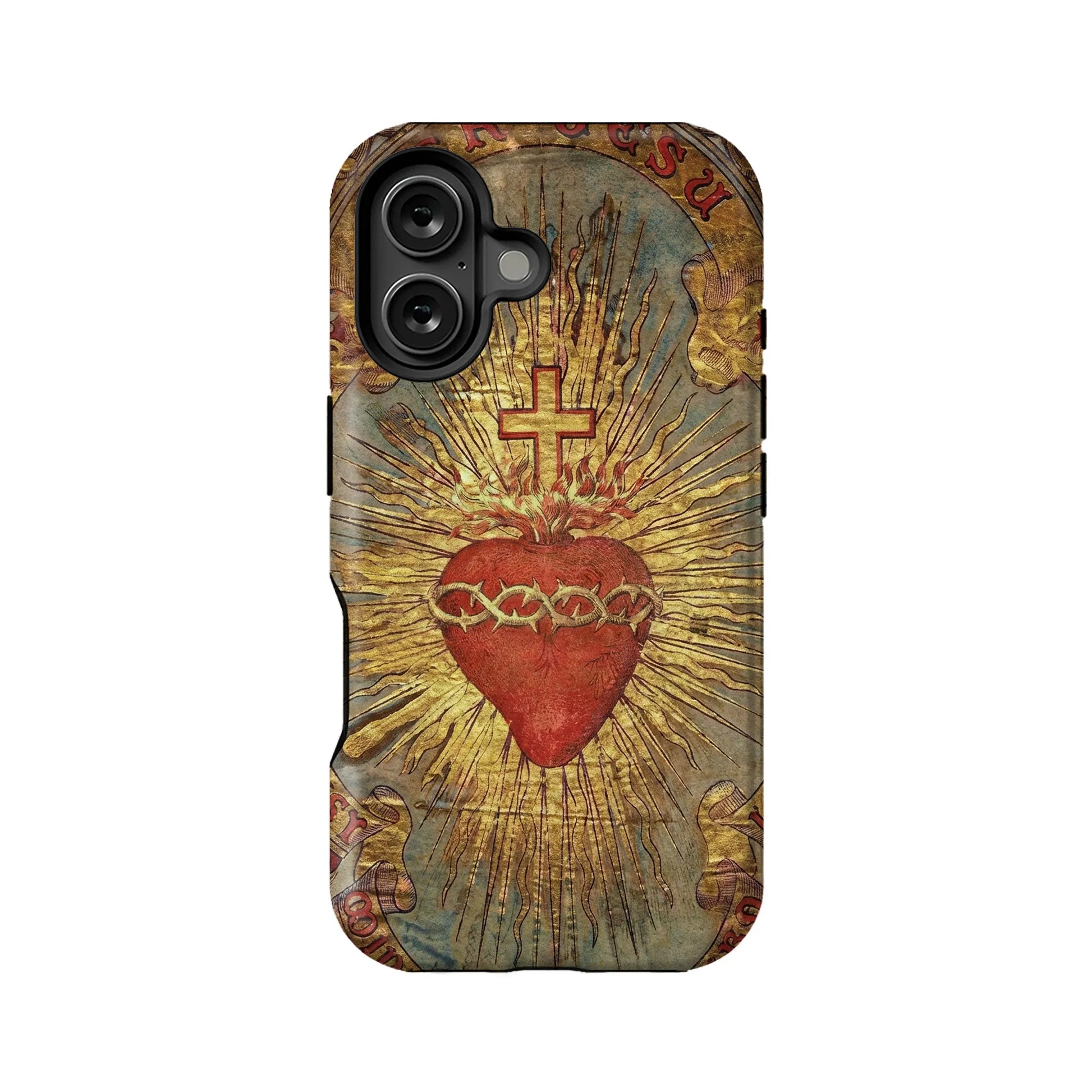 Cross and Heart Streetwear IPhone Phone Case - Premium Protective Phone Case - View 1