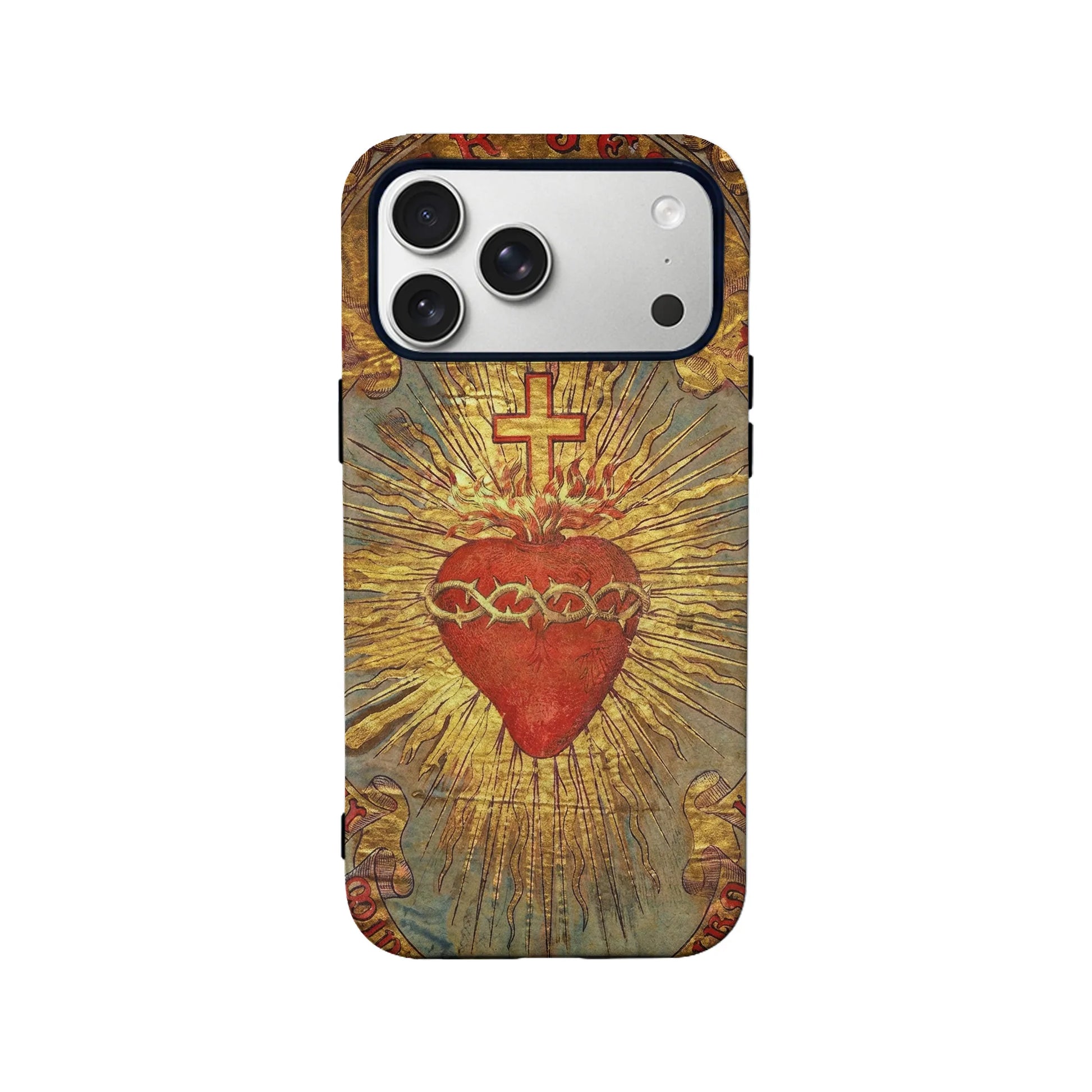Cross and Heart Streetwear IPhone Phone Case - Premium Protective Phone Case - View 2