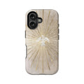 Funda para teléfono Celestial Glow: diseño angelical radiante 