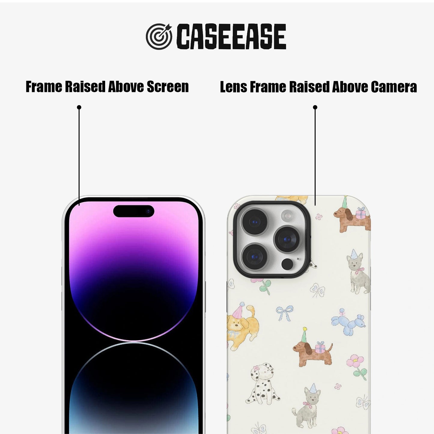 Cute Cartoon Phone Case – Adorable Cats, Bears, and Sweet Designs