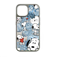 Snoopy Cartoon Phone Case - Holographic Design & Colorful Aesthetics