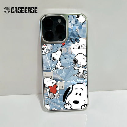 Snoopy Cartoon Phone Case - Holographic Design & Colorful Aesthetics