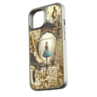 Funda para teléfono holográfica cromada de Alicia en el País de las Maravillas - Diseño 3D de ensueño