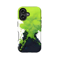 Funda para teléfono con humo neón: expresión artística vibrante 
