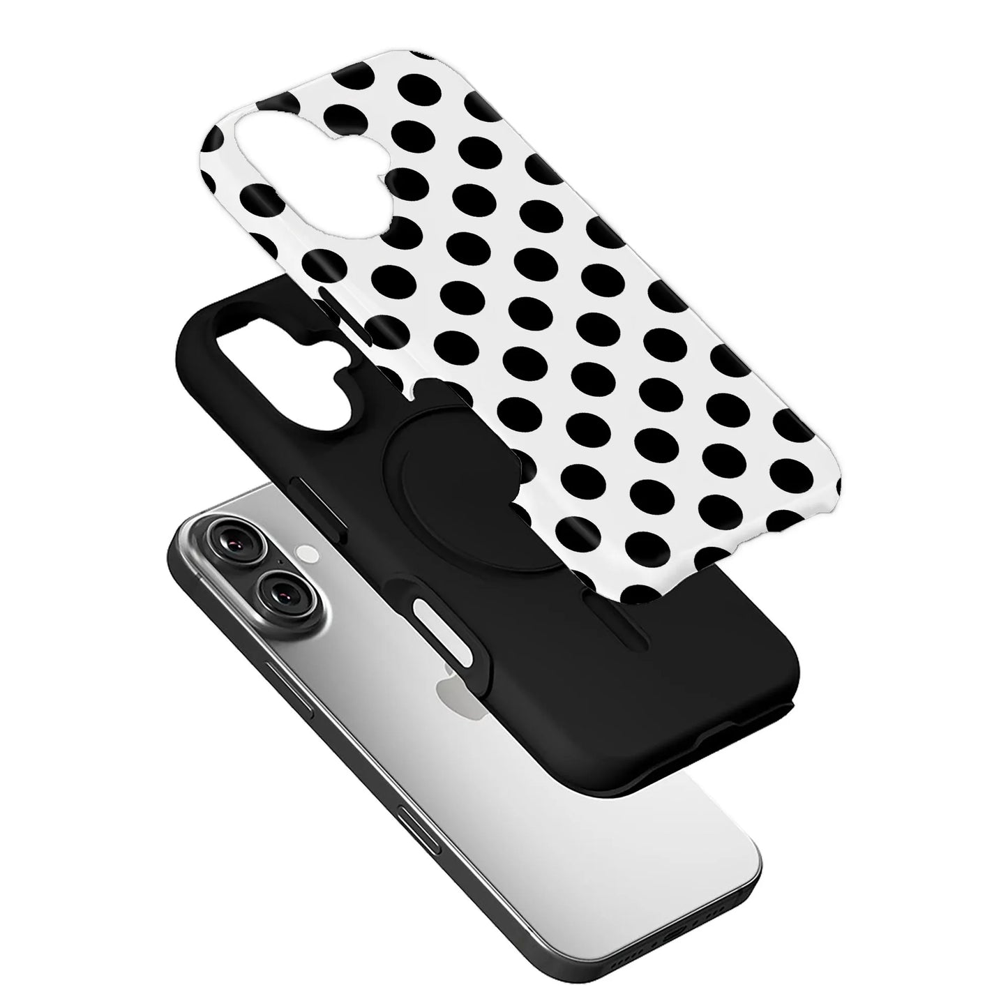 Classic Black Polka Dot Phone Case