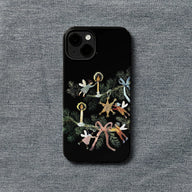 Funda para teléfono con adorno navideño de ángel: elegancia y protección festivas 