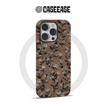 Vintage Line Floral Phone Case – Minimalist Elegance