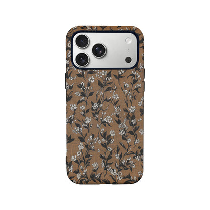 Vintage Line Floral Phone Case – Minimalist Elegance