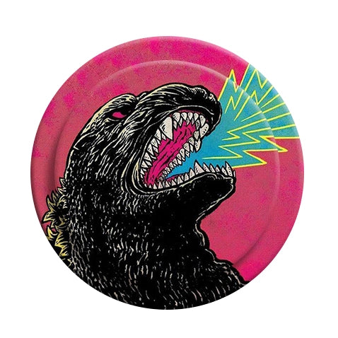 Soporte retro de Godzilla Pop Art para teléfono: Soporte neón con rugido de monstruo para smartphones 