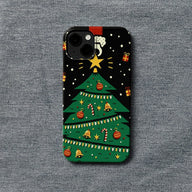 Funda para teléfono con diseño de árbol de Navidad: diseño festivo y divertido 
