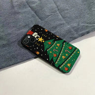 Funda para teléfono con diseño de árbol de Navidad: diseño festivo y divertido 